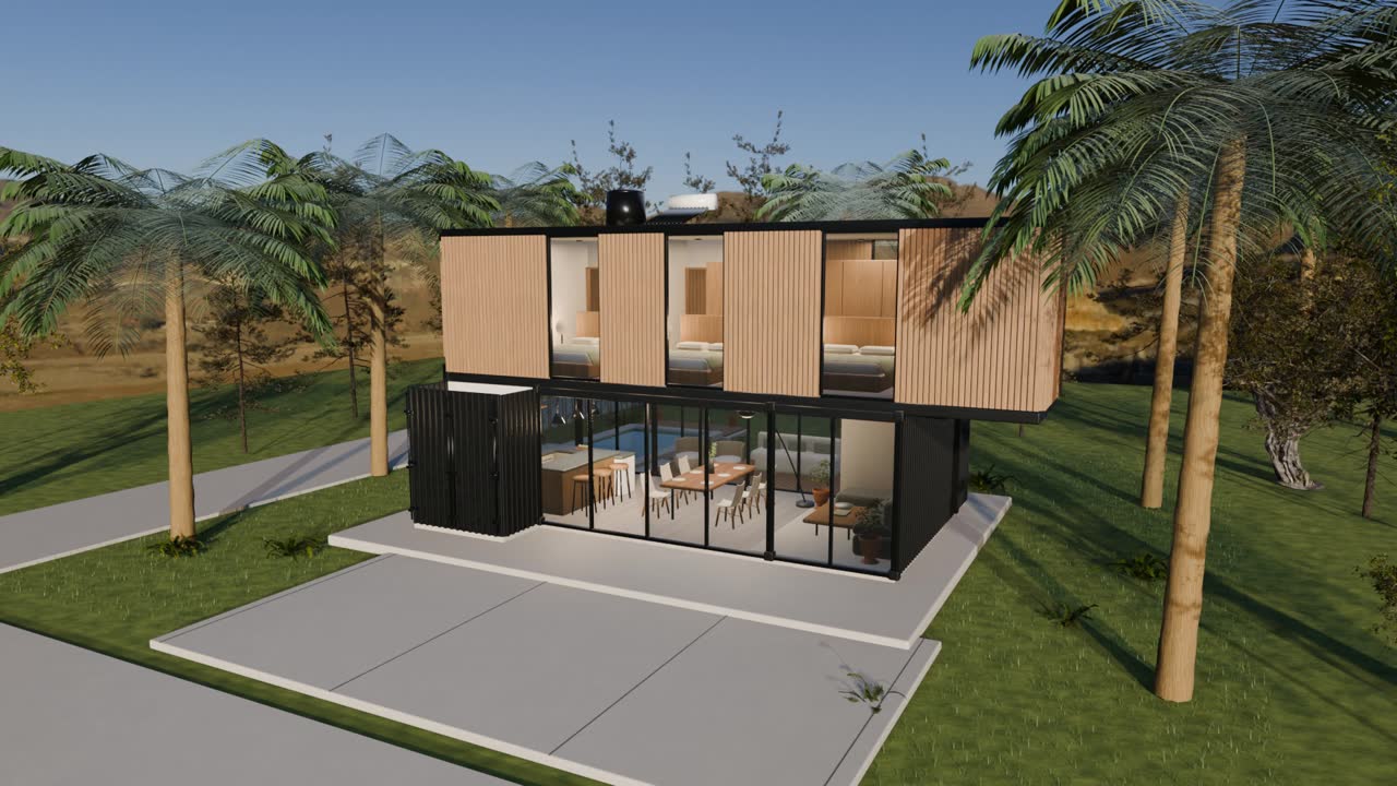 Vista exterior del proyecto arquitectónico Sindicato Tapalpa